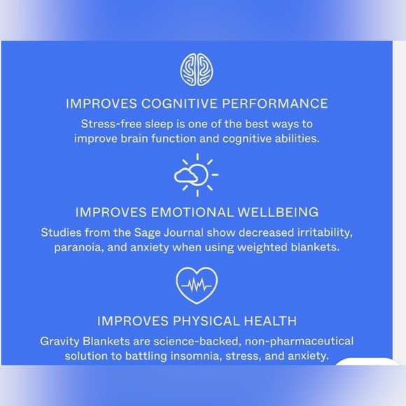 💚 Gravity Cooling Weighted Blanket | 15 lb Twin | Lyocell | Removable Cover - Picture 7 of 9